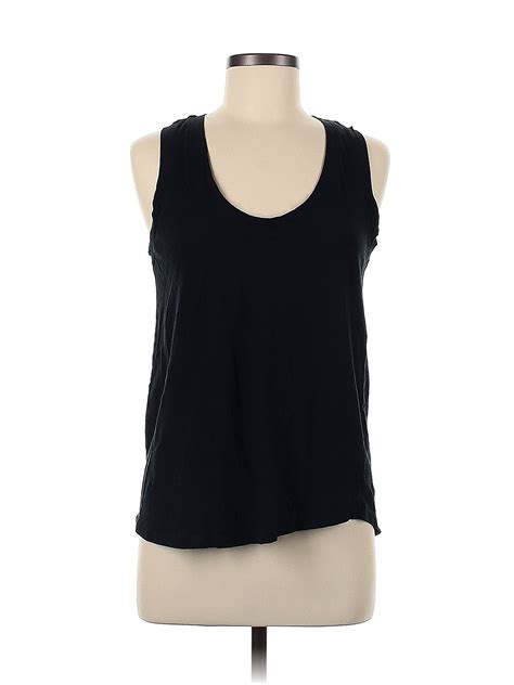 Dip 100 Cotton Solid Black Tank Top Size M 37 Off Thredup