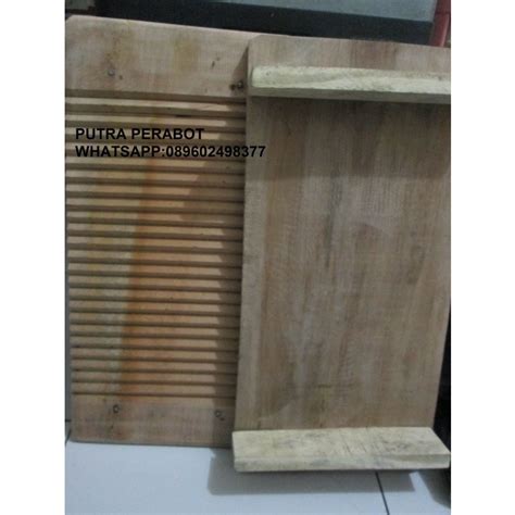 Jual Papan Cuci Baju Penggilasan Kayu Meranti Cm X Cm X Cm