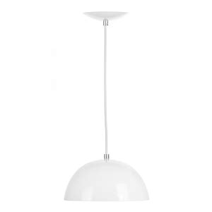 Lustre Pendente Alumínio Meia Lua 23cm Branco Leroy Merlin