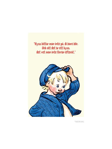 Poster Emil In L Nneberga Quote In Swedish X Cm Astrid Lindgren