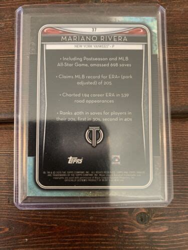 2020 Topps Tribute Green 37 Mariano Rivera 99 For Sale Online EBay