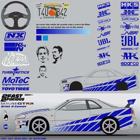 Arte Decal Nissan Skyline Gtr Fast Furious In Skyline Gtr