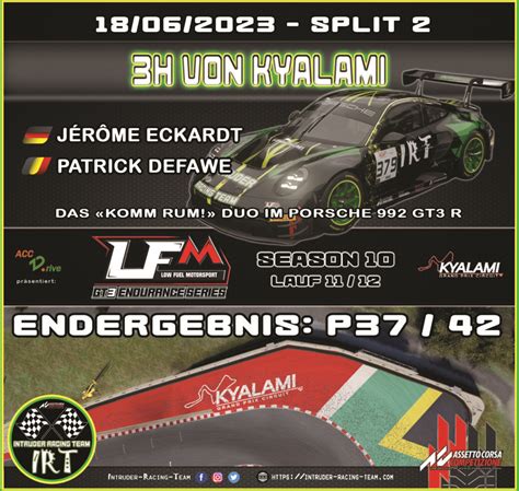 LFM 3h Von Kyalami Intruder Racing Team