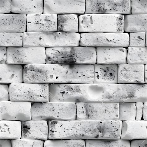 Premium AI Image | A brick wall with black and white bricks and the ...