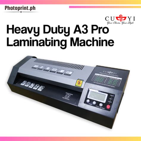 Cuyi Laminator Hot Cold Reverse Function V A Size Heavy Duty