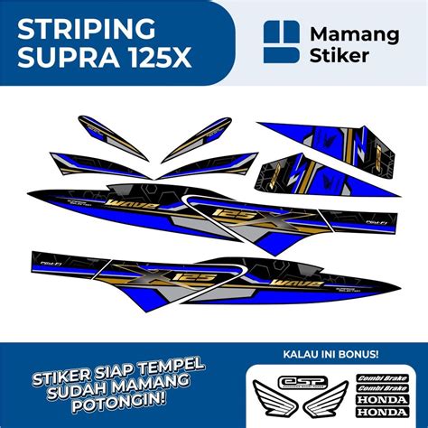 Jual Striping Supra X Variasi Sticker Supra X Fi Wave