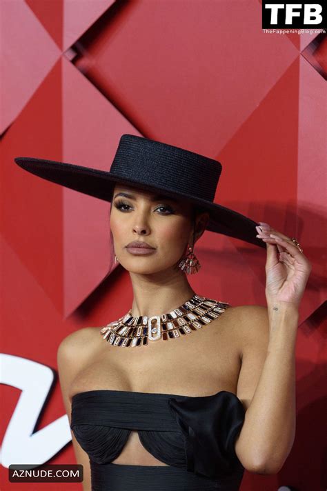 Maya Jama Sexy Flashes Her Hot Tits At The Fashion Awards In London Aznude