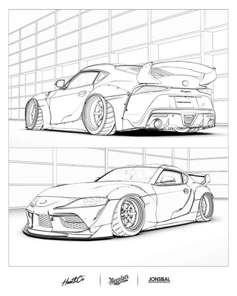 Supra Sketch Coloring Page