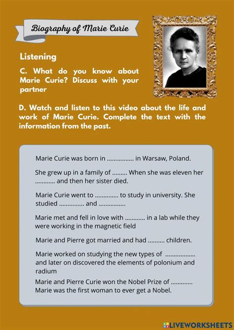 Biography Of Marie Curie Pepasilvia Live