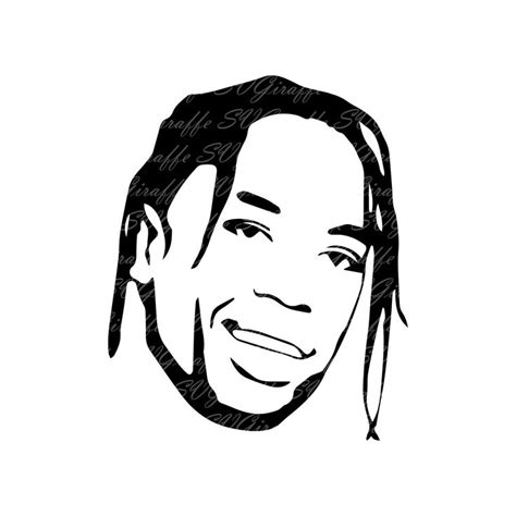 Travis Scott Svg Dxf Png Pdf  Eps Files Travis Scott Vector