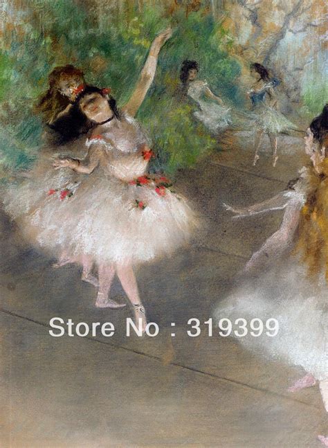 Reproducción de pintura al óleo sobre lienzo de lino bailarinas de