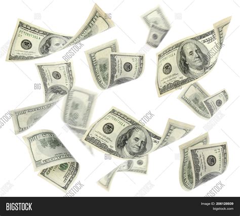 Flying Money On White Image & Photo (Free Trial) | Bigstock