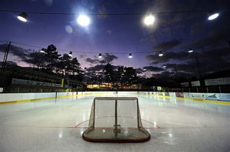 Outdoor rink. Under the lights. | Outdoor rink, Outdoor hockey rink ...