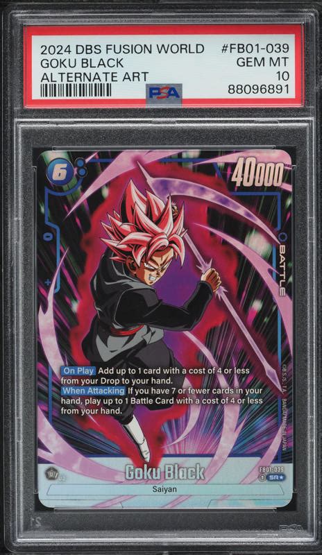 Dragon Ball Super Fusion World Awakened Pulse Alt Art Goku Black