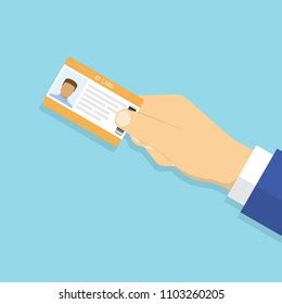 2 659 Illustration Of Hand Holding The Id Card Images Stock Photos