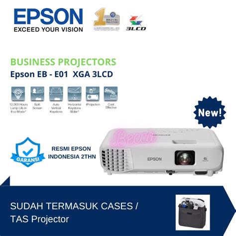 Jual Epson EB E01 XGA 3LCD Projector EBE01 EBE 01 New Pendamping