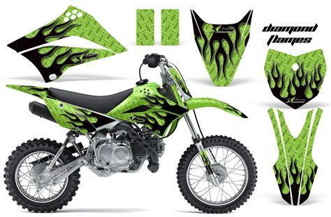 Dirt Bike Decal Graphic Kit Wrap For Kawasaki Klx L Klx L