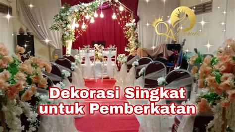 Dekorasi Mudah Dan Elegant Untuk Pemberkatan Di Gereja Youtube