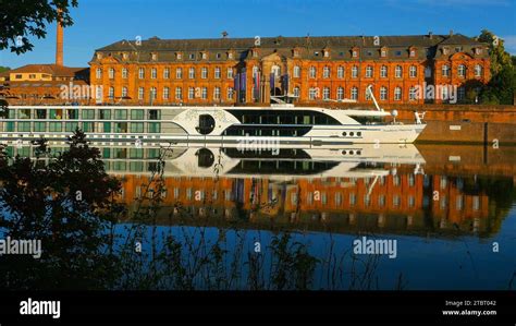 Cruise Ship In Front Of The Old Abbey Headquarters Of Villeroy And Boch