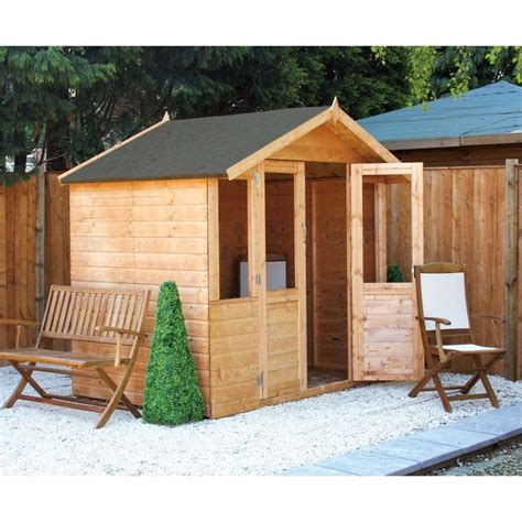 Homebase Uk Summer House Shiplap Cladding Wooden Garden Buildings