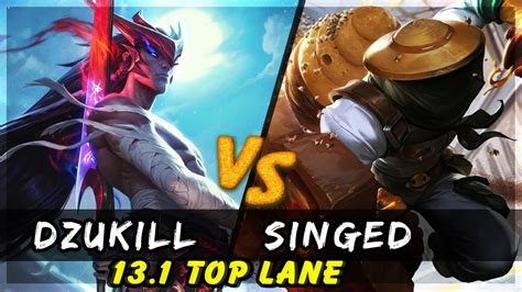 Dzukill Yone Vs Singed Top Patch 13 1 Yone Gameplay Youtube