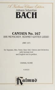 Cantata No Ihr Menschen R Hmet Gottes Liebe With German Text