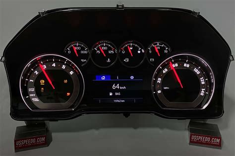 Stainless Edition Custom Gauge Face For 2019 2022 Chevrolet Silverado