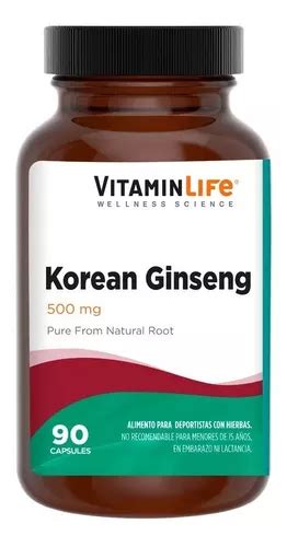 Suplemento em cápsulas de ginseng coreano VitaminLife MercadoLivre