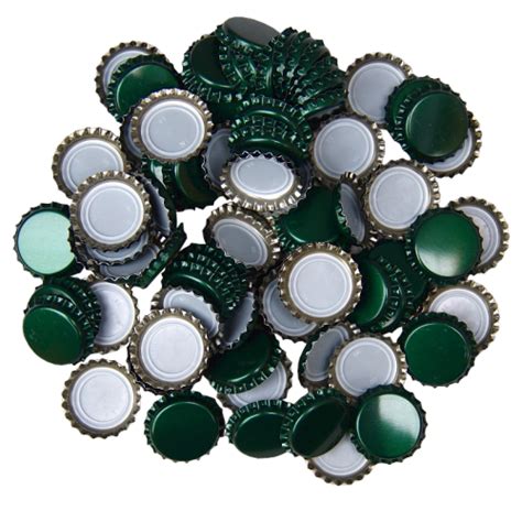 26mm Crown Bottle Caps Green