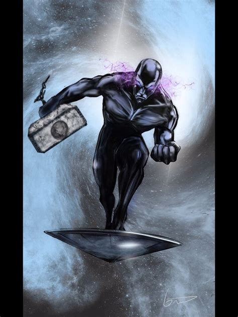 ArtStation Worthy Surfer Grant Boulton Silver Surfer Comic Silver