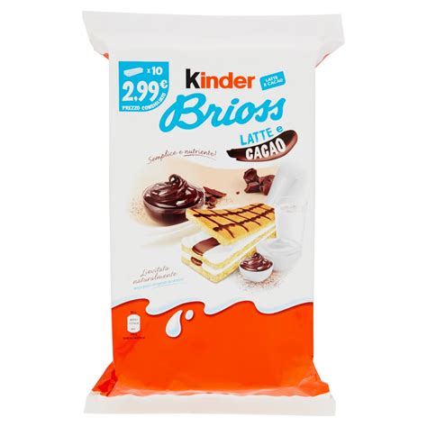 Kinder Brioss Latte E Cacao Dolci Snack E Cioccolato Spesa Online