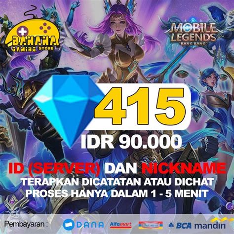 Jual Topup Diamond Mobile Legend Diamond Mobile Legend Diamond Ml Murah Event Mobile