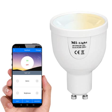 Milight Led Spot Set Dual White Mt Wifi Module Watt Gu Kopen