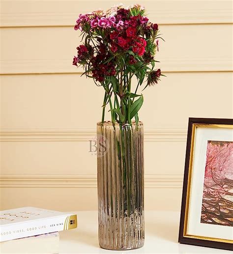 Buy Bs Amor Glass Cylinder Vases Inch Tall Multi Use Pillar