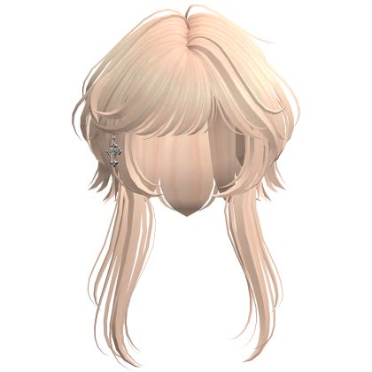 Blonde Anime Jellyfish Hair W Earring Roblox