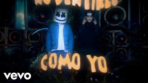 Marshmello Tiago Pzk Como Yo Official Lyric Video Youtube