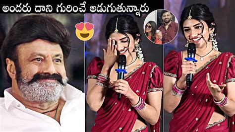 Sreeleela Cute Speech At Bhagavanth Kesari Press Meet Balakrishna