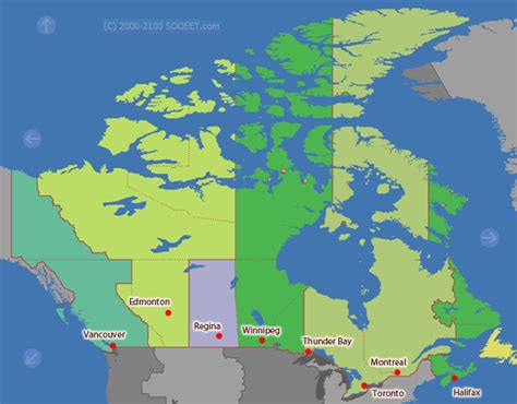 Cálculo Gran cantidad de Mejor canada time zone map menta secundario pureza