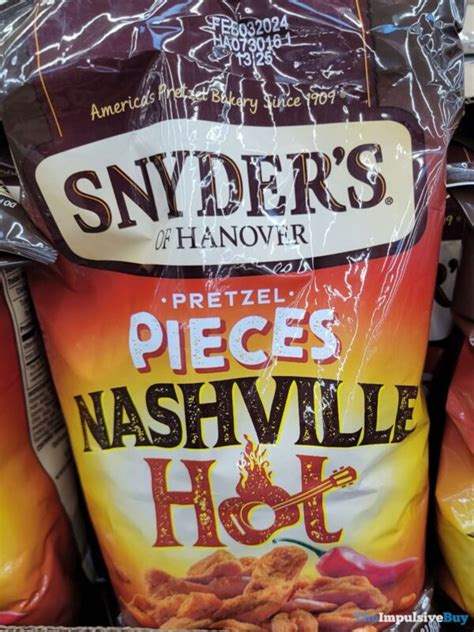 Spotted Snyders Of Hanover Nashville Hot Pretzel Pieces The