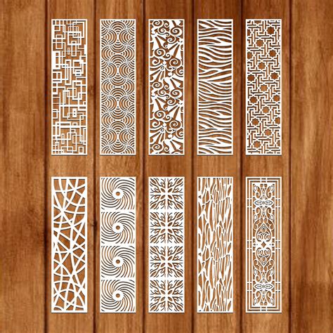 Decorative Panel Laser Cut Wood Panel Cnc Panel Dxf Panel Engraving Svg Stencils 1000 Panel