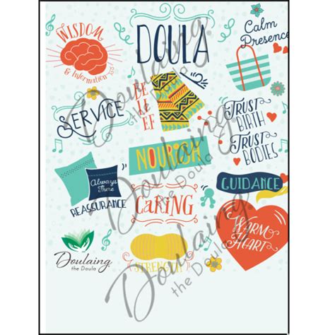 Doula Word Cloud Dark Pdf Doulaing The Doula