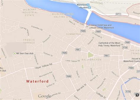 Map of Waterford