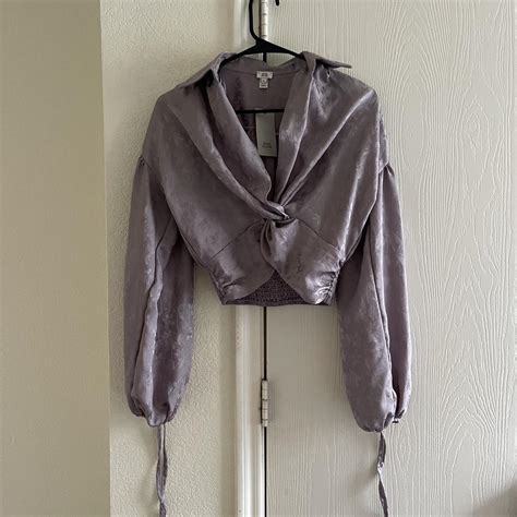 River Island Womens Purple Blouse Depop