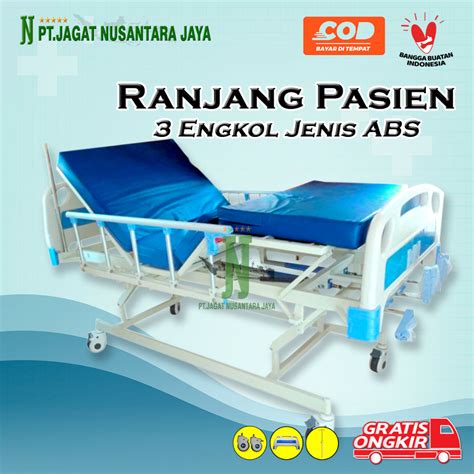 Jual Ranjang Rumah Sakit Crank Abs Bed Pasien Engkol Abs Rumah