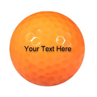 Customized Neon Orange Golf Balls – AnyGolfBalls