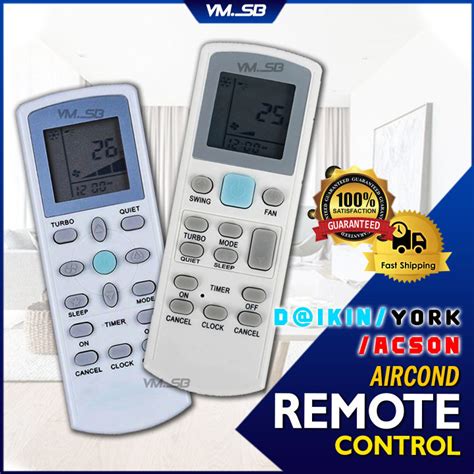 Universal Daikin York Acson Remote Aircond Air Cond Conditioner Remote