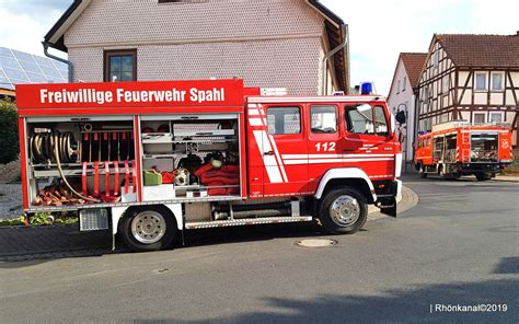 Scheunen Brand in Ketten Feuerwehr im Einsatz APP Rhönkanal NEU