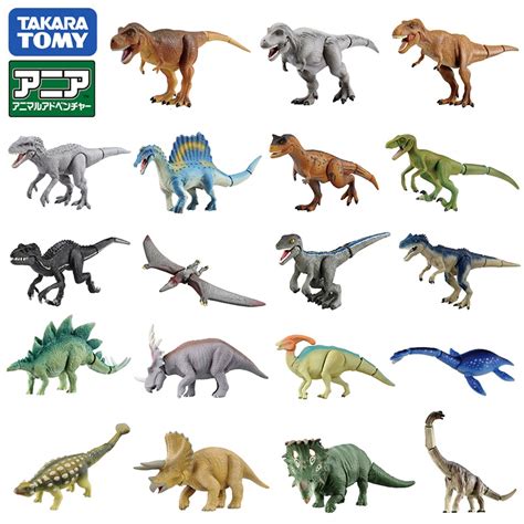 Takara Tomy Ania Jurassic World Brachiosaurus Velociraptor โมเดล