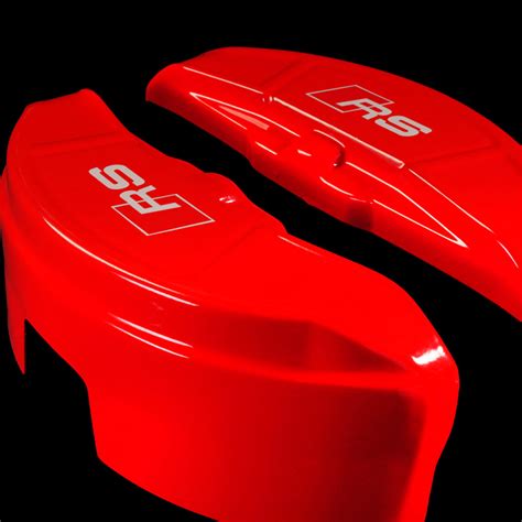 Brake Caliper Covers For Audi A6 2012 2015 Rs Style In Red Color S