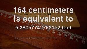 164 Cm To Ft How Long Is 164 Centimeters In Feet CONVERT